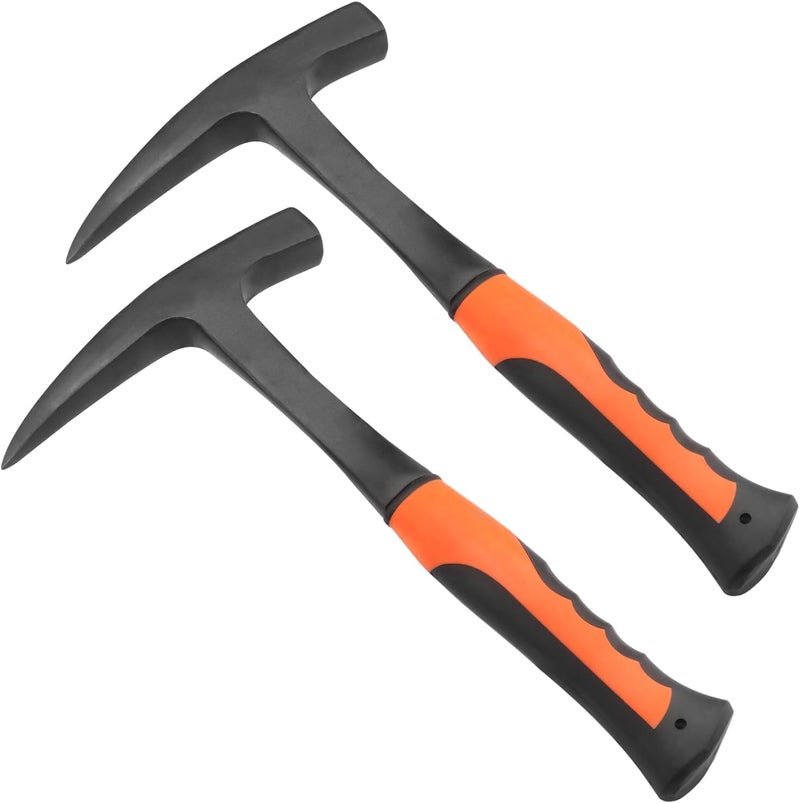 GENHAKON 2 PCS 28 oz Rock Pick Hammer, 11.8 Inch Masonry Hammer, All Steel Geologist Hammer, by - Image 1